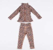 Load image into Gallery viewer, Leopard print yoga set for kids 3-5 days shipping💕
